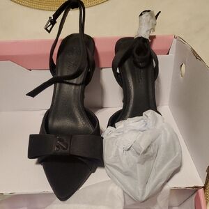 Sugar Thrillz Black Bow Heels
